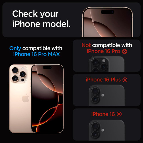 Protetor De Tela Spigen Glastr Ez Fit iPhone 16 Pro Max