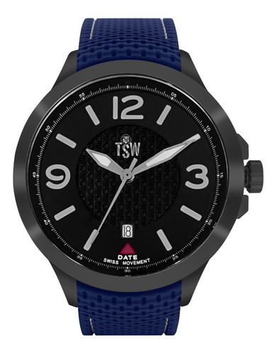 Reloj Technosport Ts-200-2a Hombre Color De La Correa Azul Color Del Bisel Negro Color Del Fondo Negro