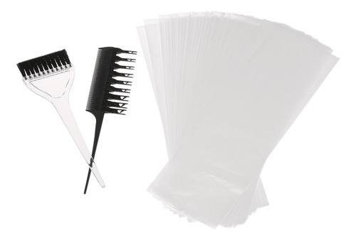 Kit De Tinte Para Cabello Pro: Juego De Peine, Brocha Y Pape