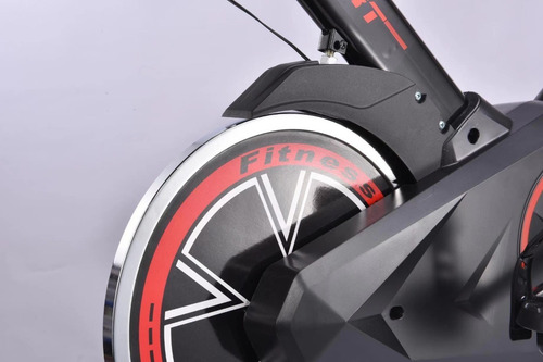 Bicicleta ergométrica Liovi Semi Profissional cor preto e vermelho