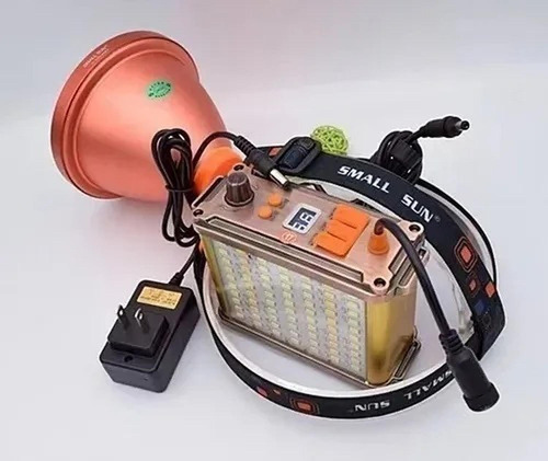 Foco Led Caza 1200w Largo Alcance Linterna Minera Camping