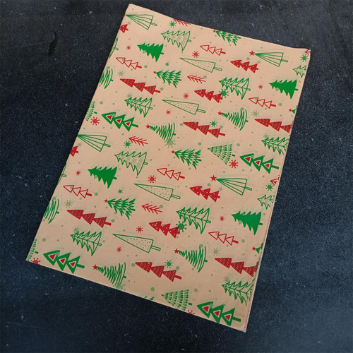20 Piezas De Papel De Regalo De Navidad, Árbol De Navidad