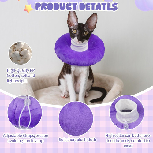 Collar De Recuperación Para Gatos Con Conos Suaves