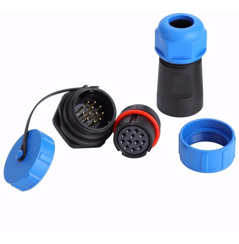 Conector De Enchufe De Enchufe De Plástico Impermeable De 12