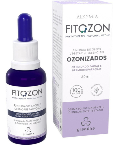 Fitozon F3 Cuidado Facial E Dermorreparação Óleo Ozonizado
