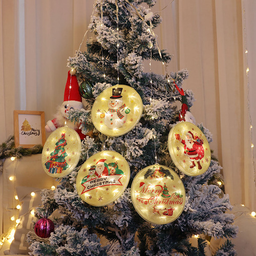 Ventana De Navidad Cadena De Hadas Luces Colgantes Navidad