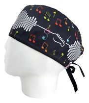 Comprar Gorro Quirúrgico Hombre Antifluido + Lanyard Musical Negro