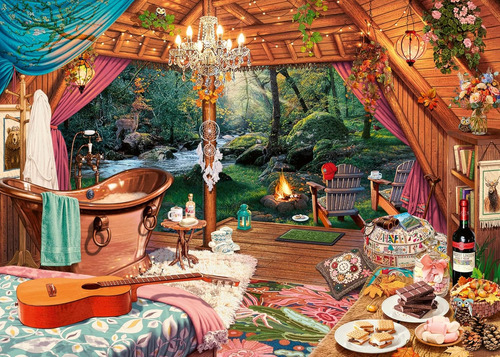 Ravensburger Cozy Glamping Puzzle - Rompecabezas De 500 Piez