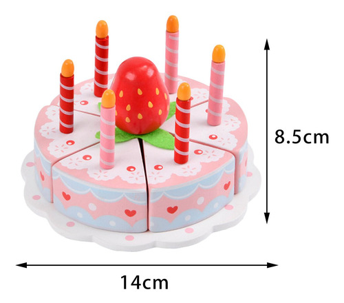 Juguete De Madera Para Pastel De Cumpleaños, Juguete Para