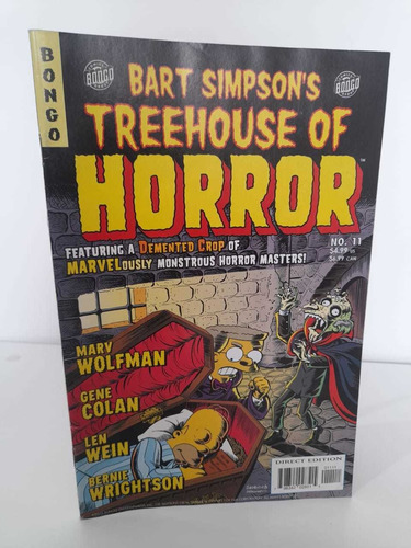 Bart Simpson Treehouse Of Horror No 11. Los Simpson Comic 