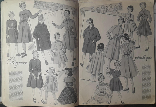 Antigua Revista La Mode Enfantine Año 1952 En Francés (Usado)