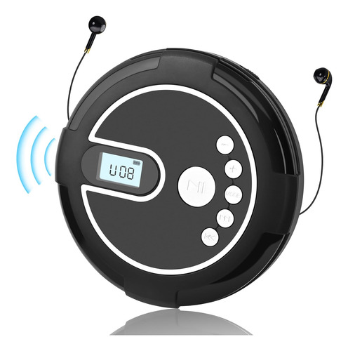 Reproductor De Cd Portátil Con Altavoces Estéreo Duales Reca