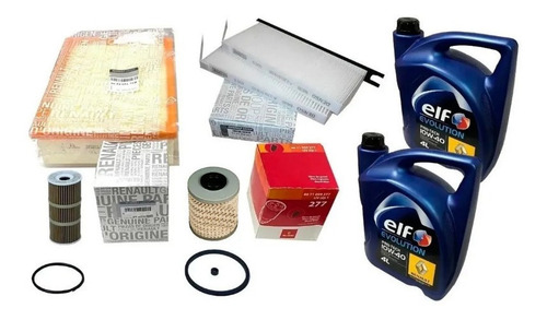 Imagen 1 de 4 de Kit De Filtros + Aceite Elf 10w40 Master 3 M9t Original