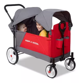 Radio Flyer Discovery Stroller Wagon Con Capota Plegable / J