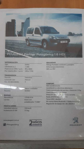 Peugeot Partner Patagónica 1.6 Hdi Dl