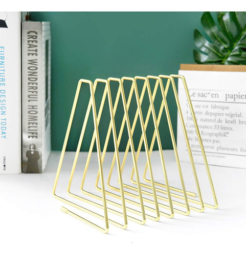 Suporte Para Livro Triangular Ajustável Com 7 Slots