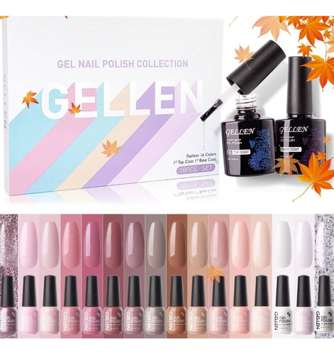 Kit 16 Esmaltes Semipermanentes - mL a $1055