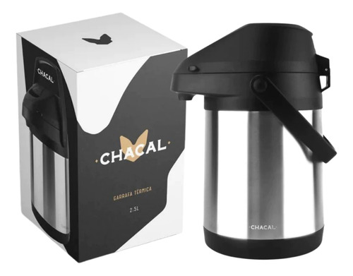 Garrafa Térmica De Inox Chacal 2,5 Litros Cor Prateado Inox