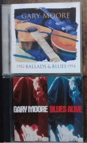2x Cd Vg+ Gary Moore Blues Alive Ballads & Blues