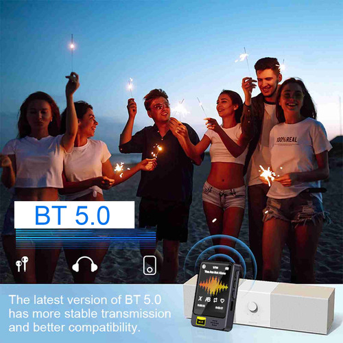 Reproductor Mp3 Mp4 Minialtavoz Usb Hi-fi Bt Con Carga Usb