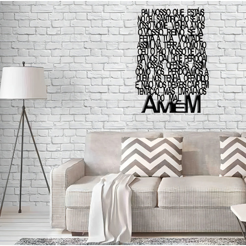 Marco decorativo de oración negro hueco de 3 mm, hueco, MDF