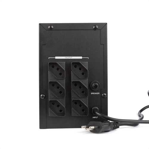 Nobreak Slim View 1400va Bivolt S/115 6 Tomadas Plus Upspro Cor Preto