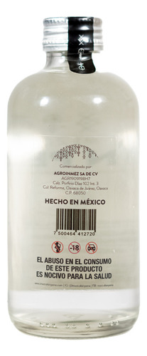 Mezcal Sin Pena 100% Agave Espadín Joven 295ml 37