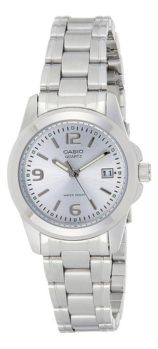 ~? Casio Steel Bracelet Reloj De Mujer #ltp1215a-7a