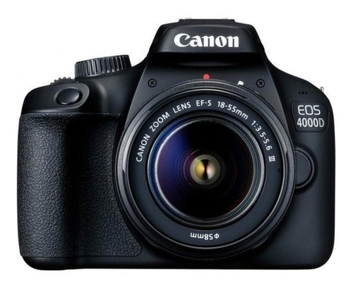 Imagen 1 de 2 de Canon EOS 4000D 18-55mm III Kit DSLR color negro