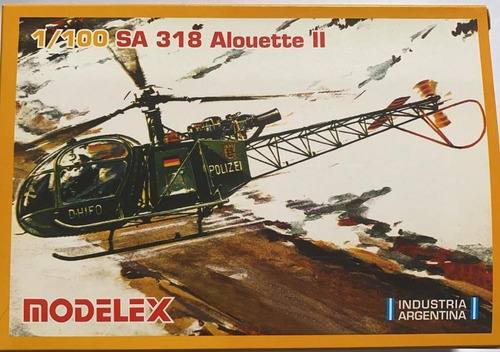 Helicóptero Para Armar Modelex Sa 318 Alouette Ii 1:100