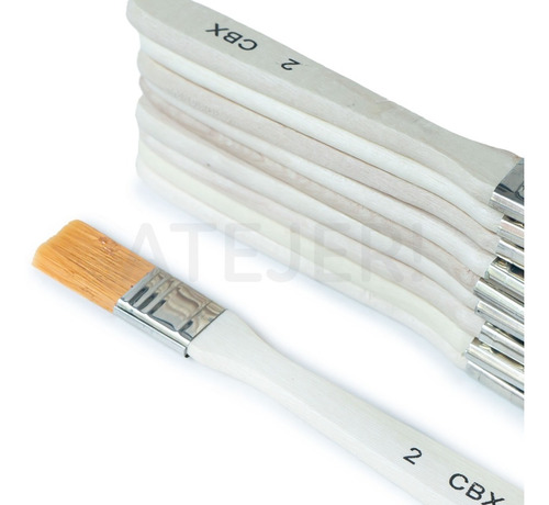 Imagen 3 de 3 de Pinceletas Marca Cbx Sintéticas Número 2 X Unidad