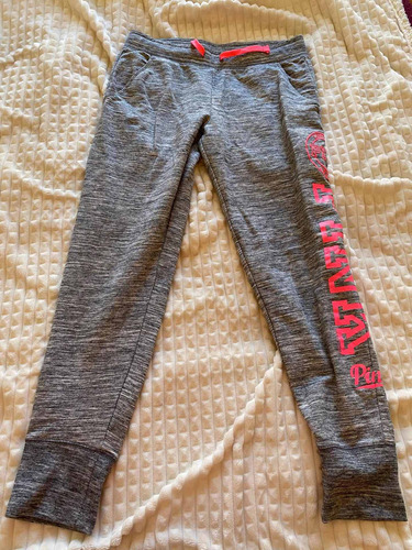 Pants Jogger Pink Victoria Secret Talla S Mujer Gris Rosa