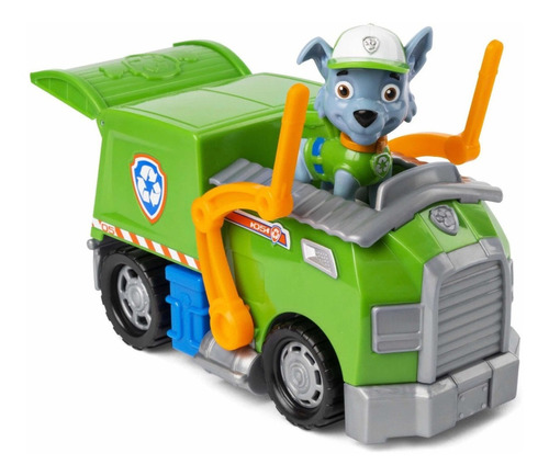 Carro Paw Patrol Rocky Recycle Truck Y Personaje