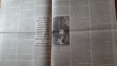 Carta Encíclica Centésimas Annus Juan Pablo Ii Clarín Doc. E (Usado)