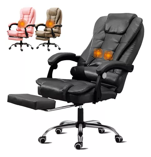 Silla Oficina Ergonómica Reclinable Ajustable Con Reposapiés