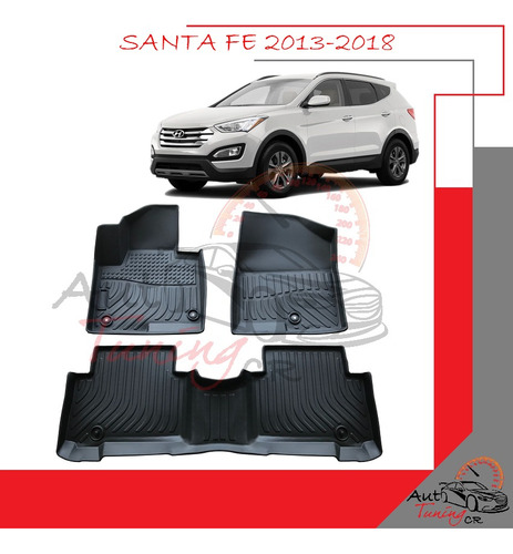 Alfombras Tipo Bandeja Hyundai Santa Fe 2013-2018