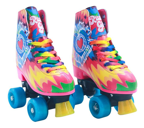 Patines Bota Cuatro Ruedas Rush Girl B-sfwg Rosa