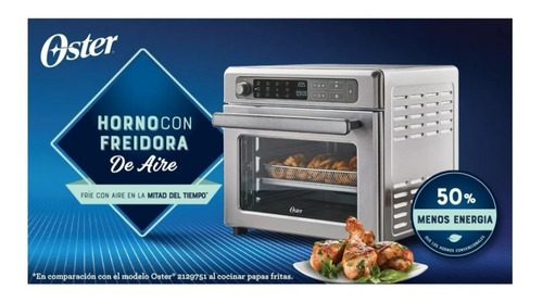 Imagen 5 de 10 de Horno + Freidora De Aire Oster 22l 12 Funciones 50% + Rapido