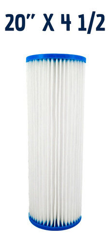 Filtro Big Blue 20'' Chave E Suporte Com Refil Plissado Cor Transparente