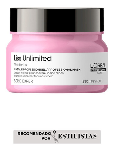 Máscara Antifrizz Liss Unlimited L'oréal Professionnel 250ml