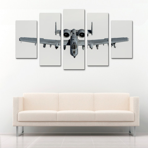 Cuadro Decorativo Avión Militar Thunderbolt 150x80 Moderno
