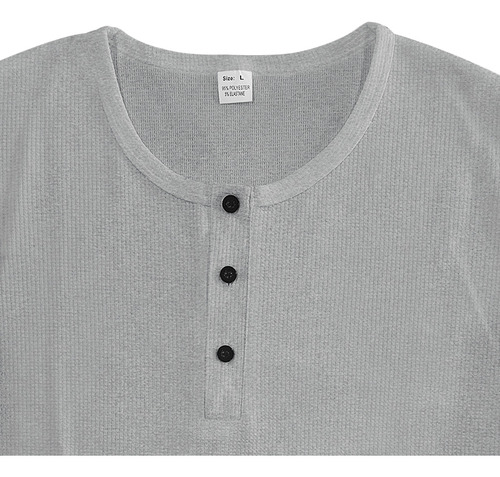 Polera Básica Para Hombre, Estilo Gofre Casual, Polera Henry