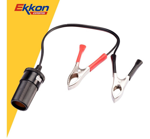 Imagen 3 de 8 de Cable Adaptador 12 V Puente Batería Hembra P/ Mini Compresor