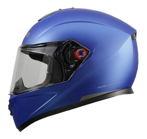 Capacete Bieffe B-12 Classic Azul Metálico Fosco/grafite