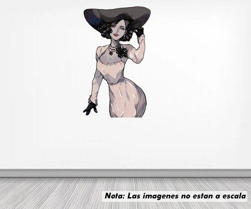 Vinil Sticker Pared 120cm Lado Lady Dimitrescu Modld0064