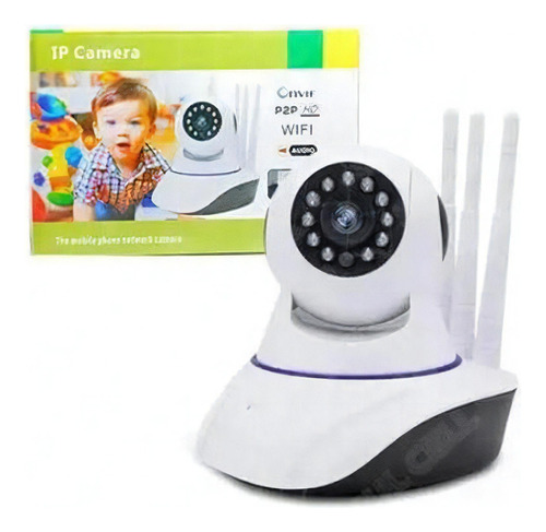 Camera Ip Wifi Robozinho Baba Eletronica Com Audio Hd 1.3m