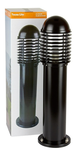 Imagen 2 de 6 de Mini Poste Exterior Negro+ Bombillo Tecnolite
