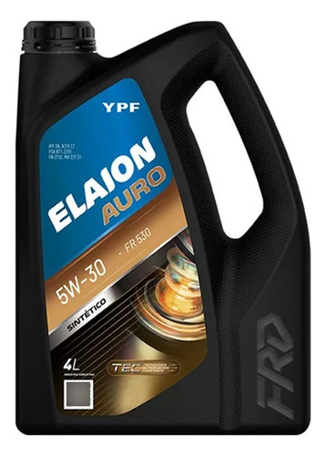 Aceite Ypf Elaion Auro Fr 530 Sintetico 5w30 4 Litros