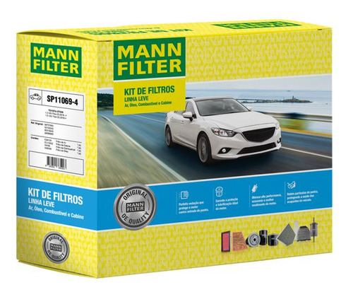 Kit De Filtros Mann-filter Linha Toyota Etios Mann-filter