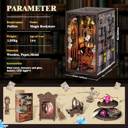 Kit De Rincón De Libros Diy, Rompecabezas De Madera 3d En Mi